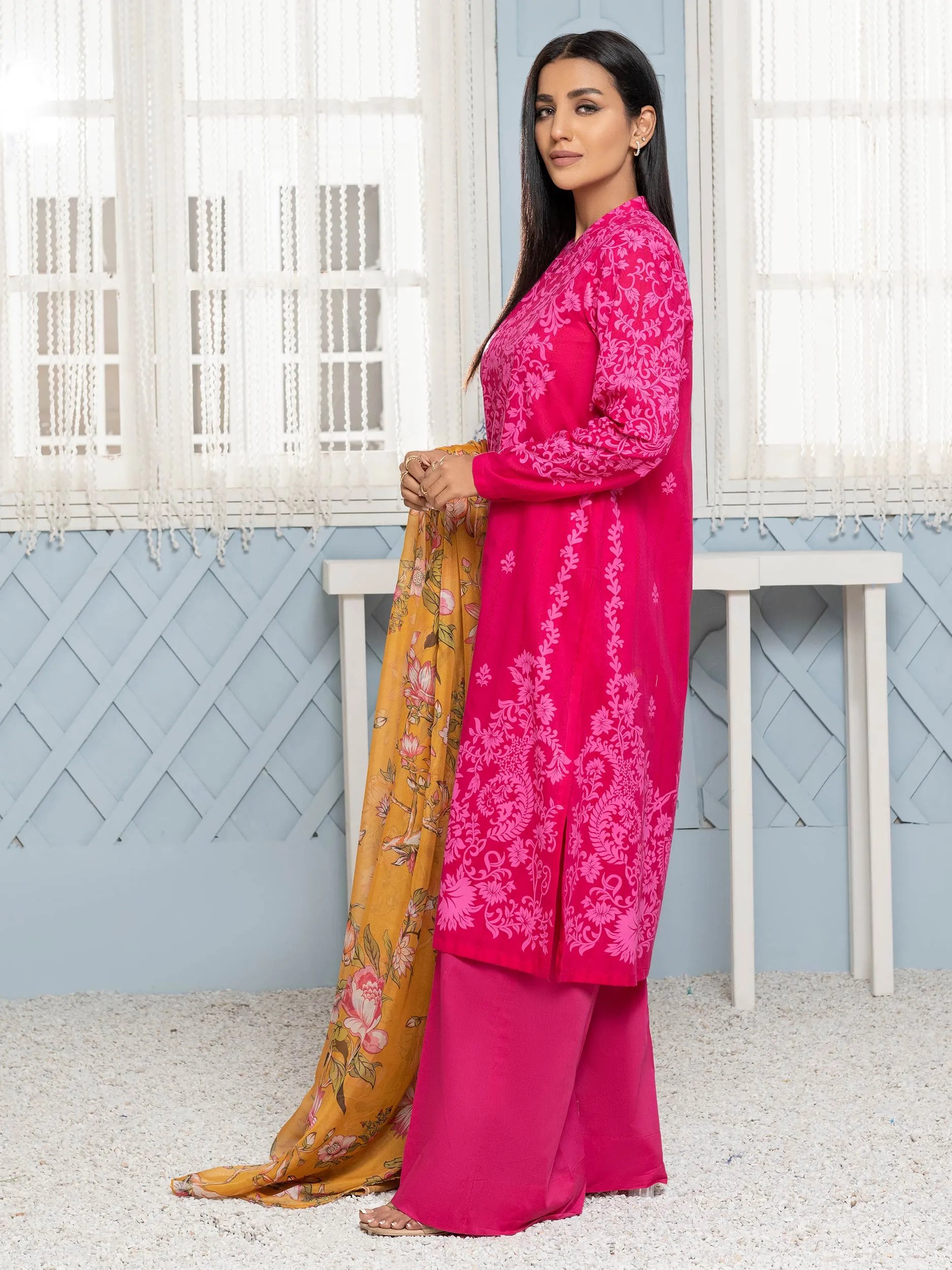 3 Piece Lawn Suit-Paste Print (Unstitched)