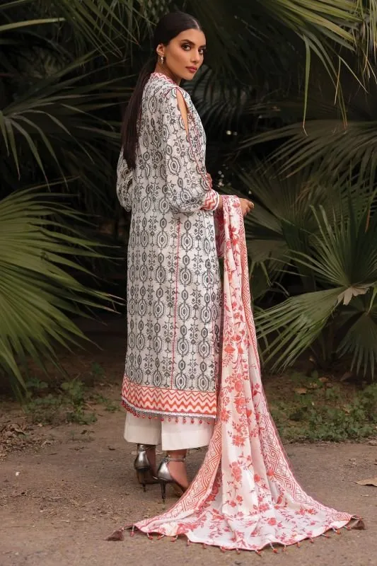 Al Karam - 3 PC Printed Lawn Suit SS002B Spring Summer Collection Vol 3