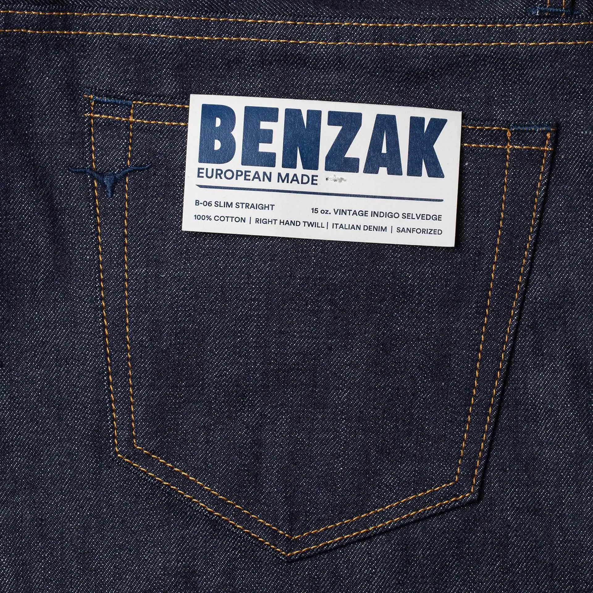 B-06 SLIM STRAIGHT special #2 15 oz. vintage indigo selvedge