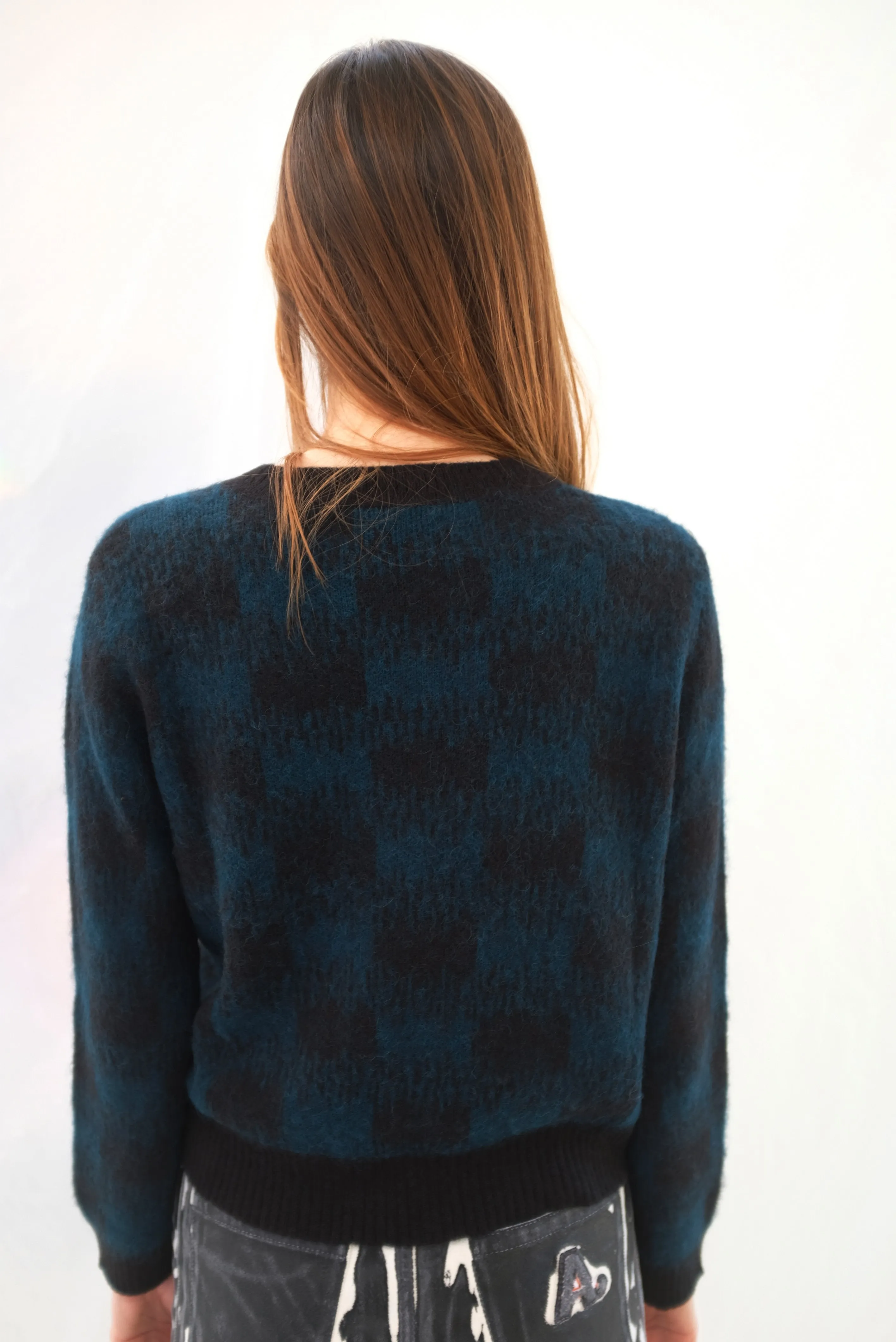 Beklina Bofill Crew Sweater Emerald/Black