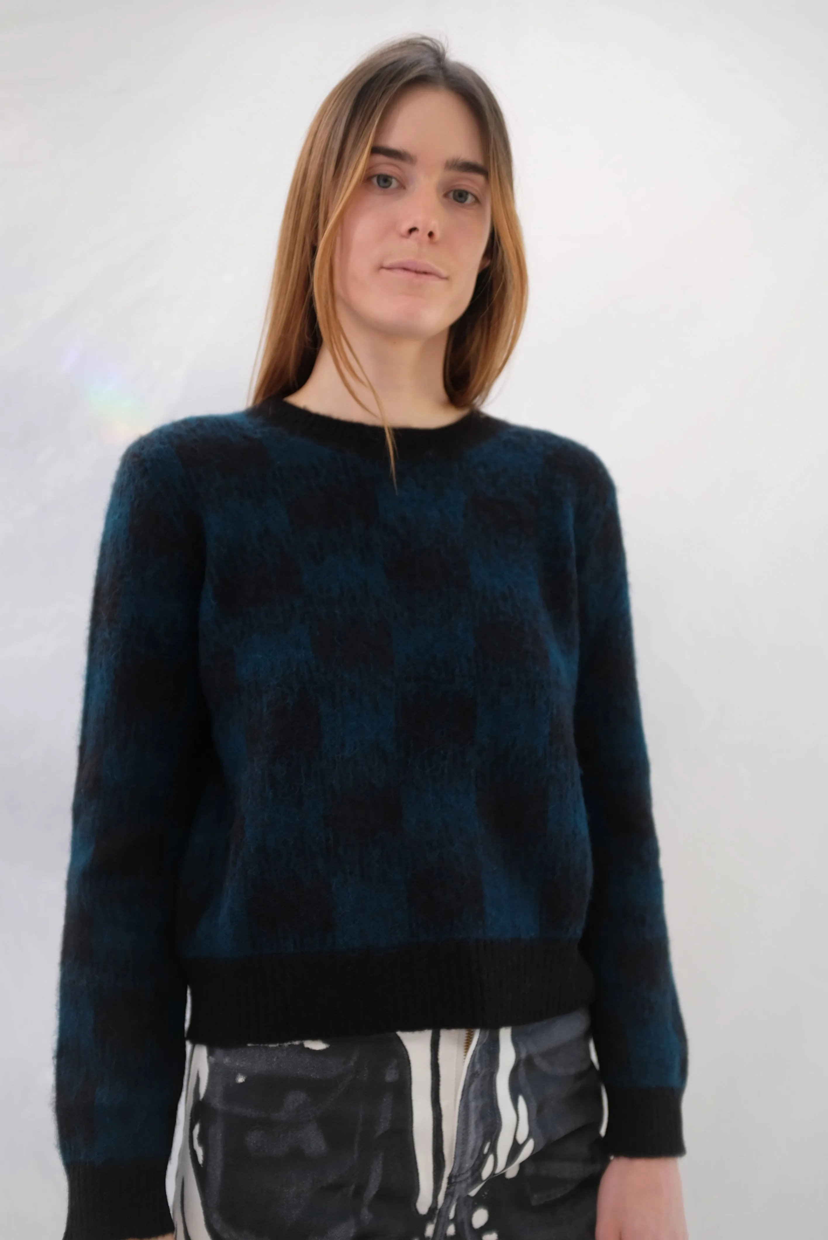 Beklina Bofill Crew Sweater Emerald/Black