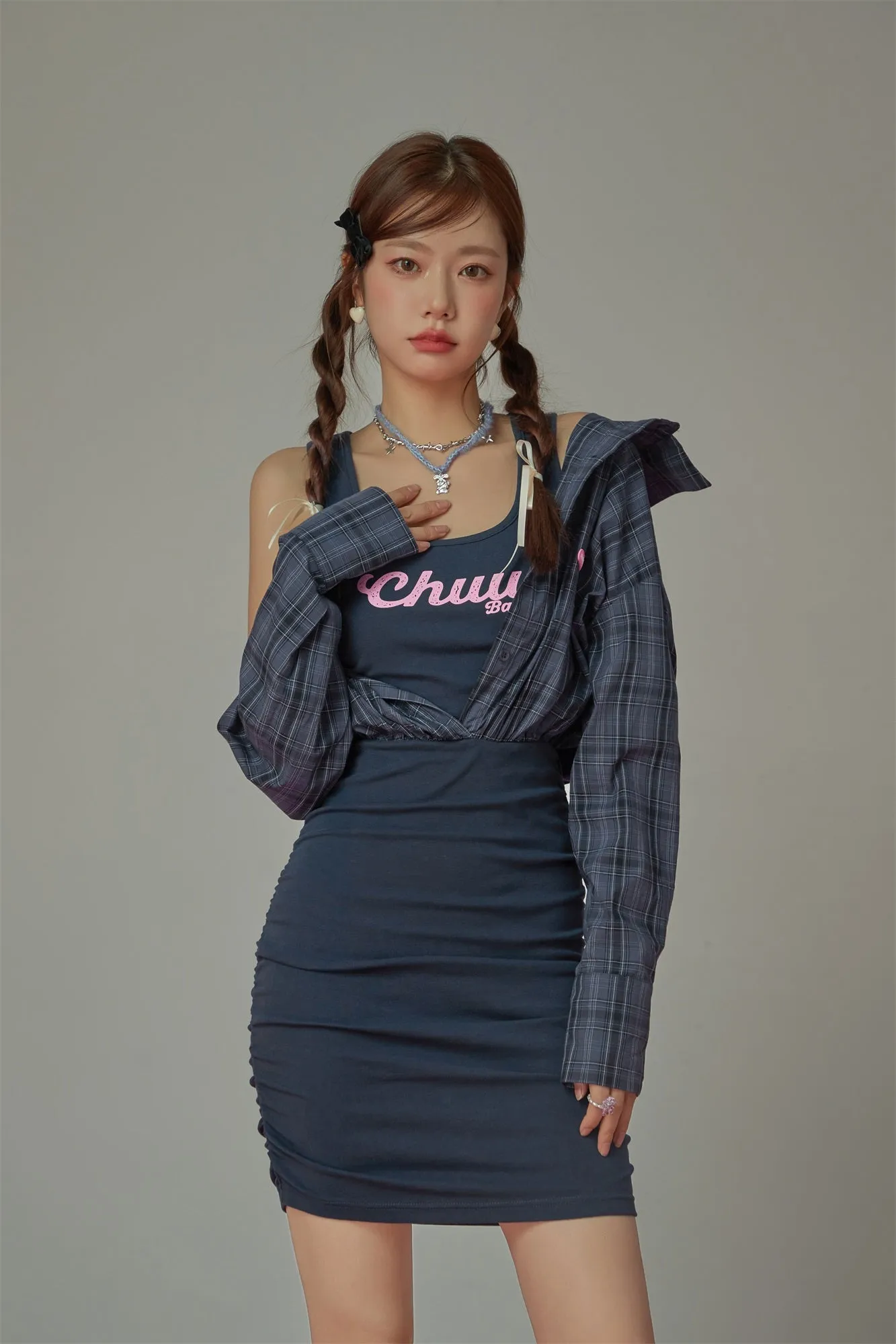 Check Shirt Dress