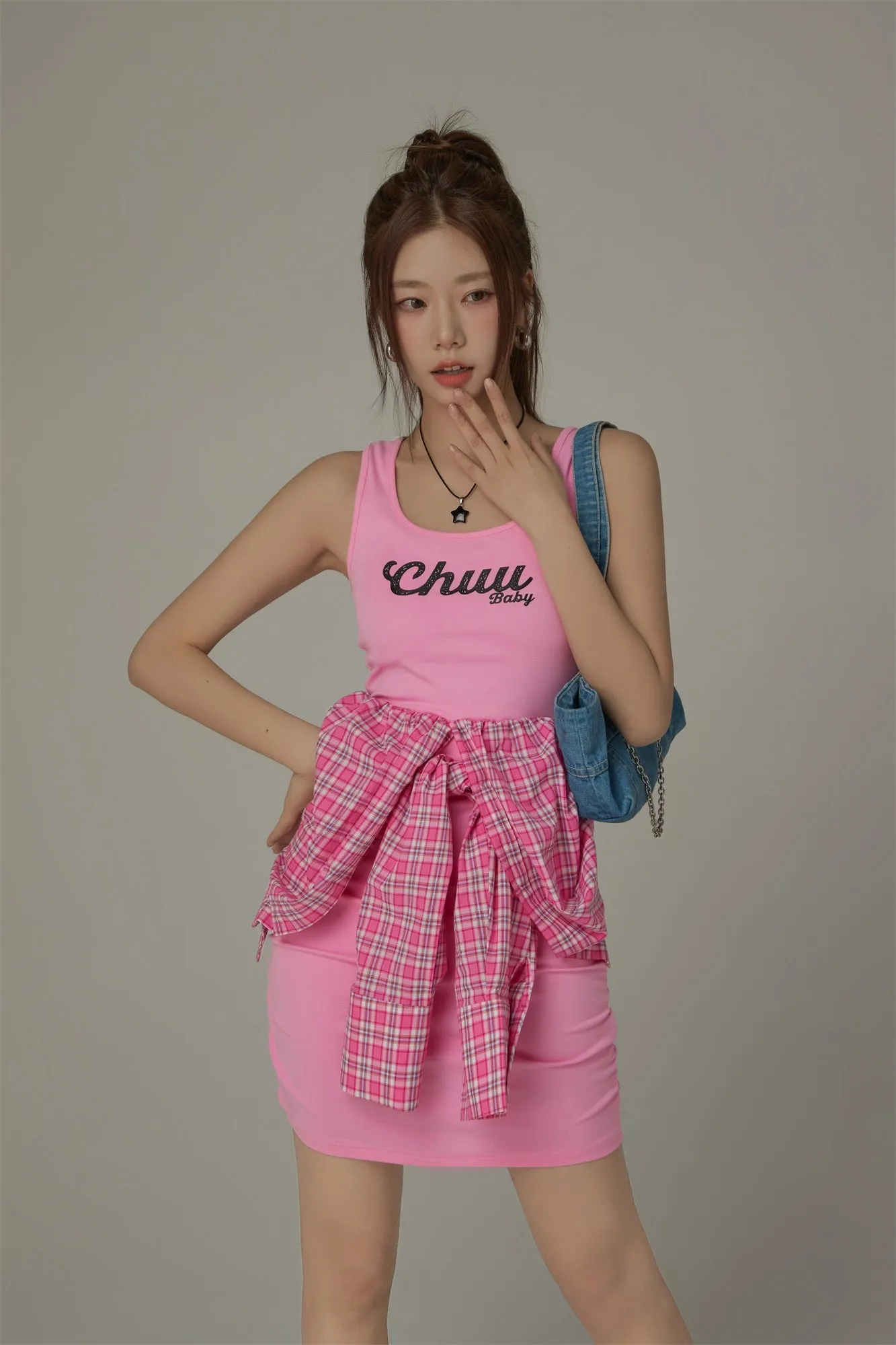 Check Shirt Dress