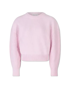 Chunky Wool Knit Crewneck Sweater