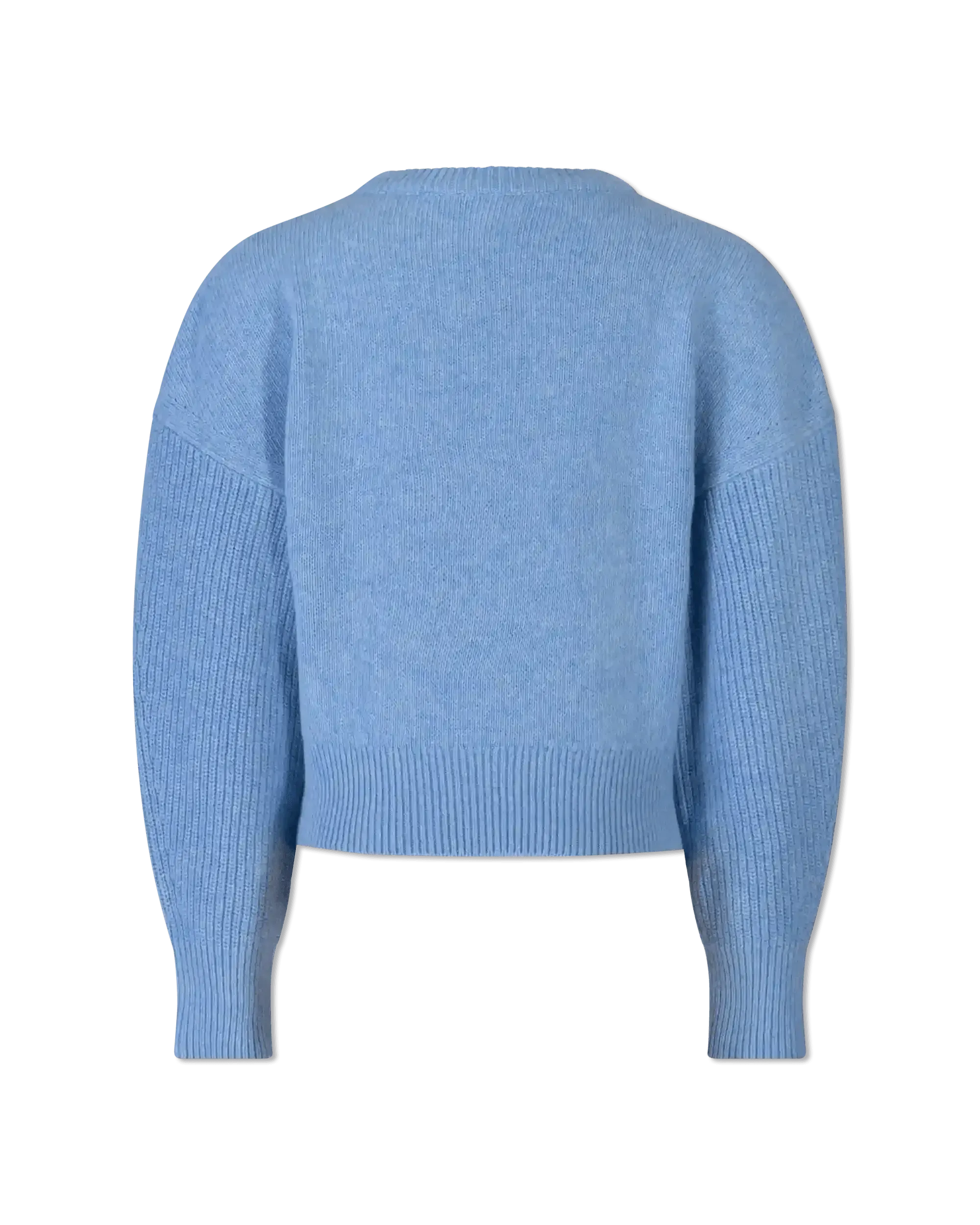 Chunky Wool Knit Crewneck Sweater