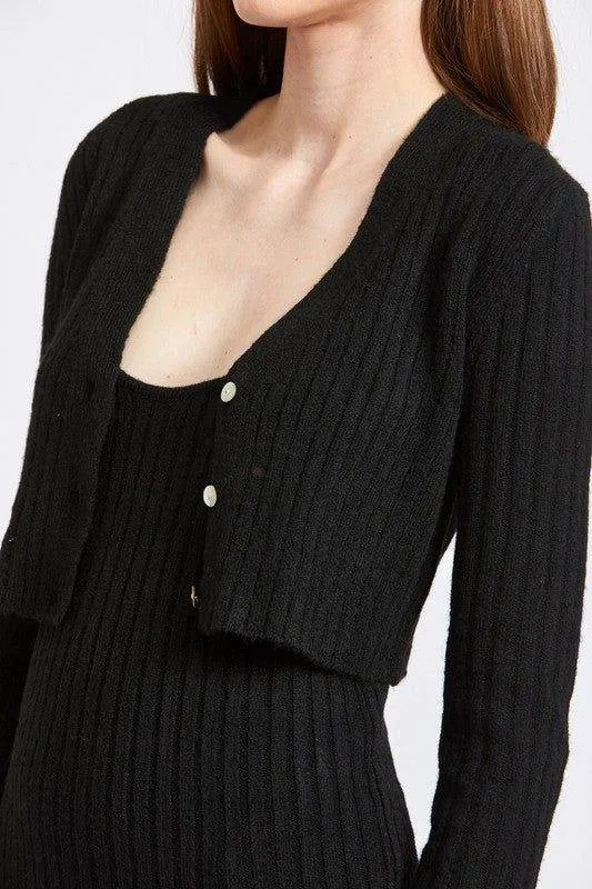 Emory Park | Cropped Rib Cardigan