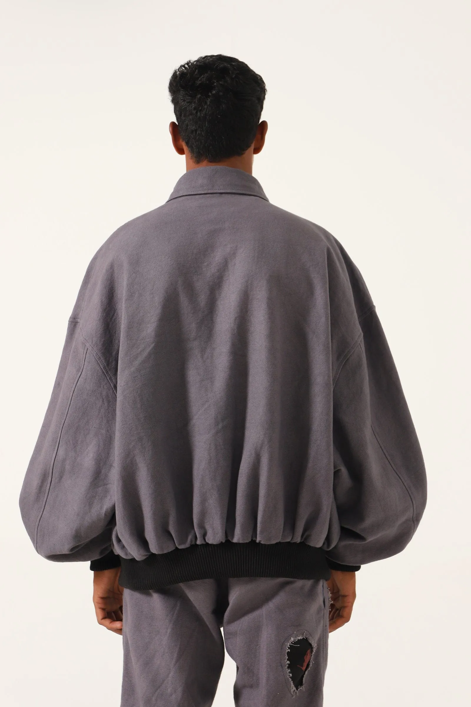 HANDWOVEN OVERSIZED BOMBER