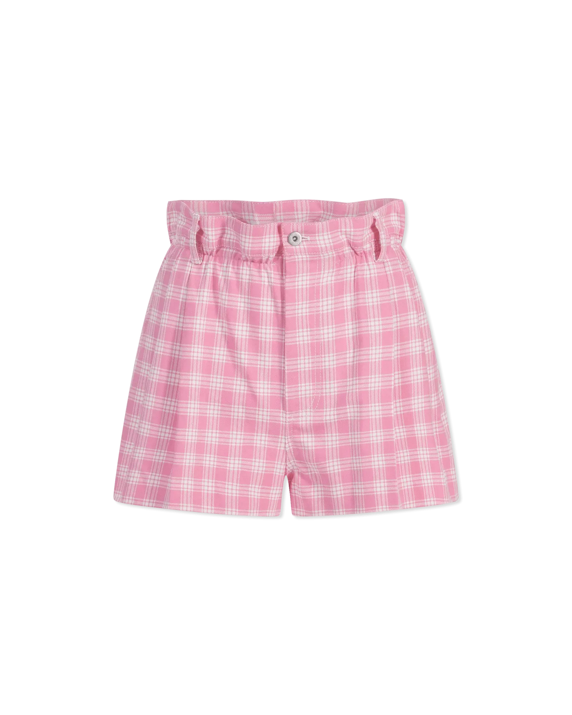 High Waisted Checkered Mini Shorts