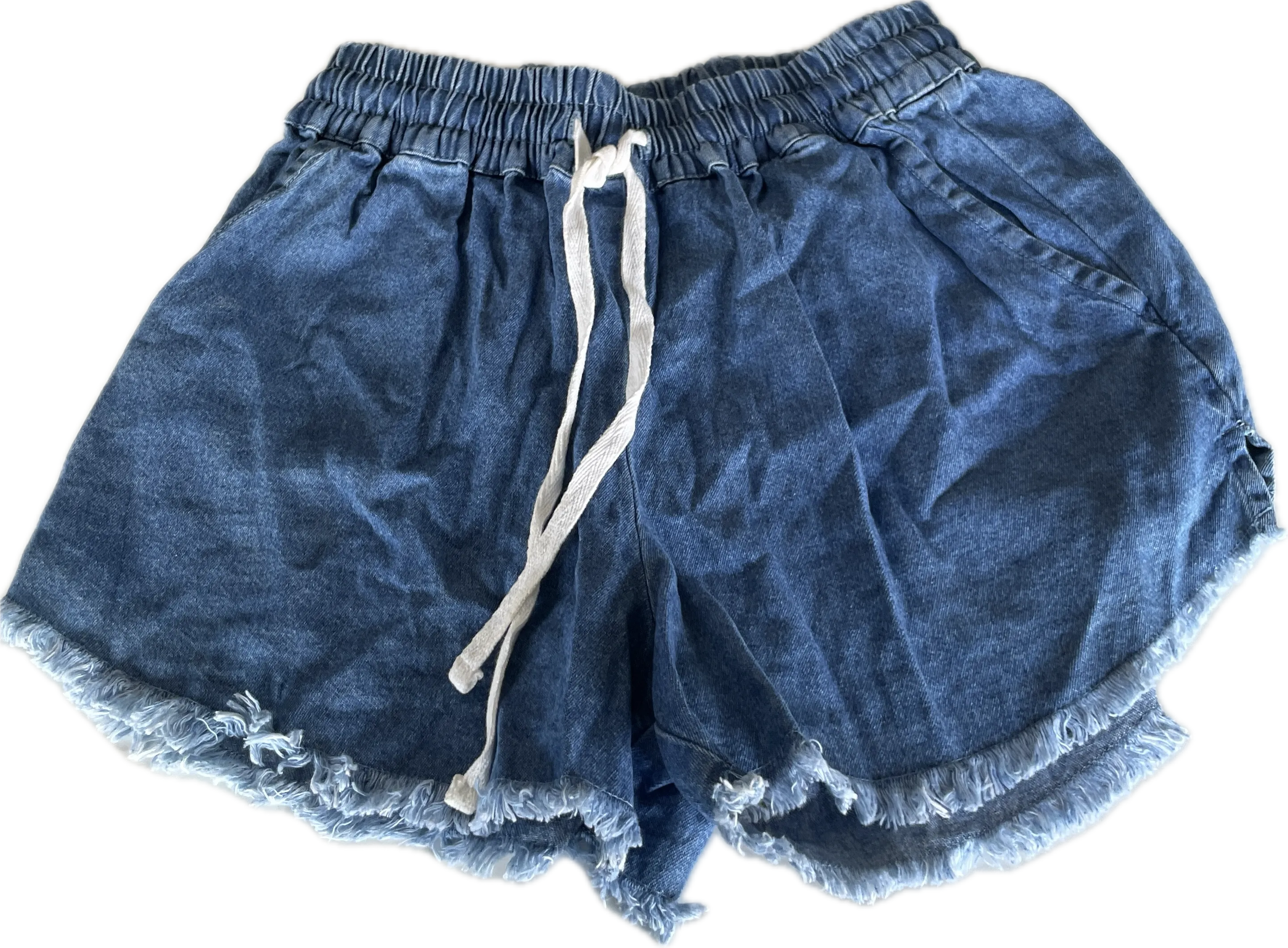 High-Waisted Guess Denim Blue Shorts | Women’s XS W22 L3 SKU 5280