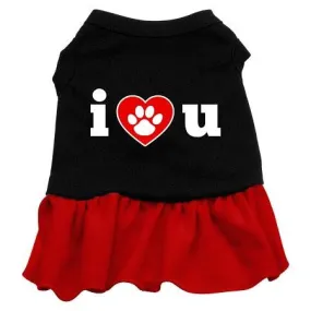 I Heart You Dresses Black with Red Med (12)