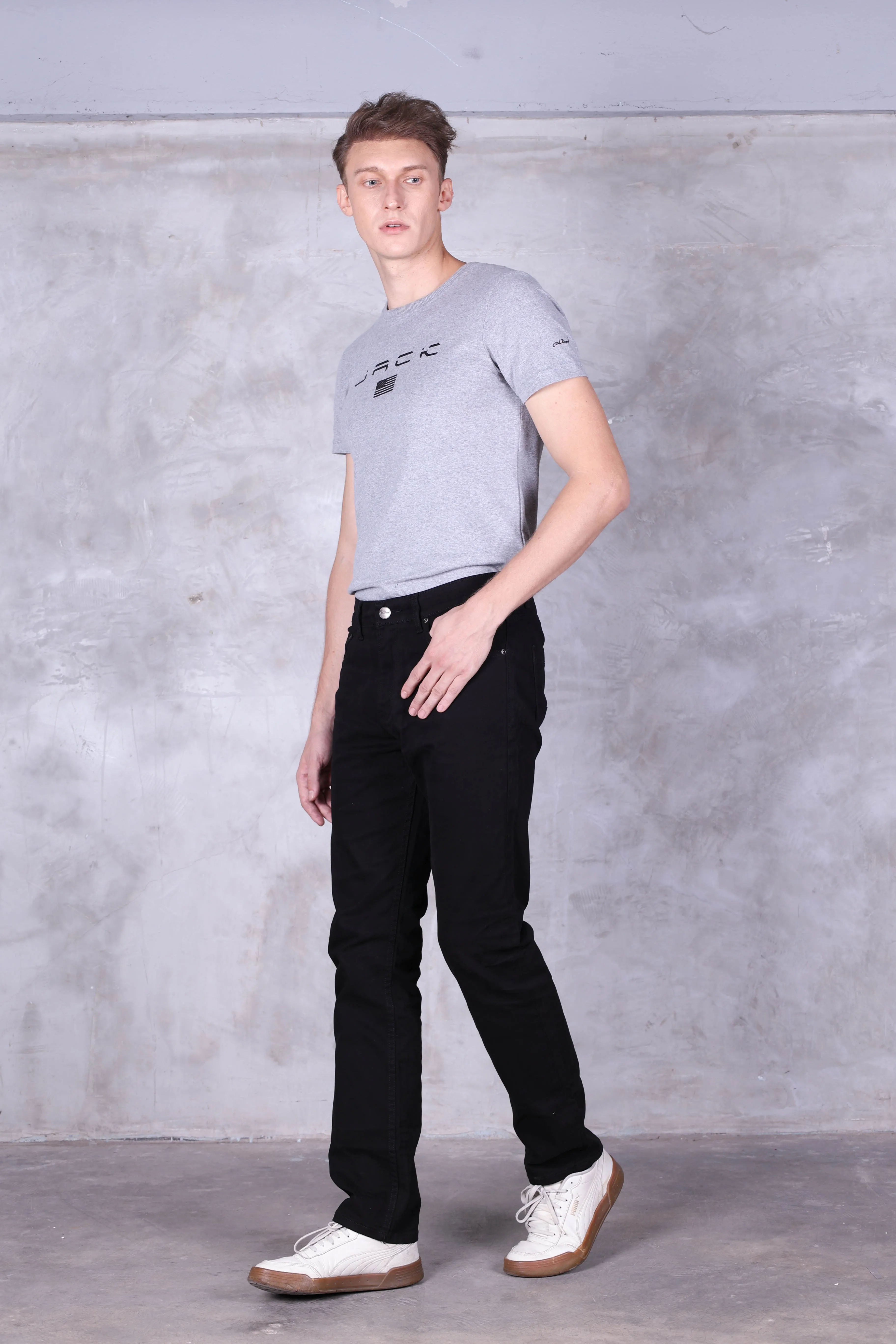 Jack Russel - Men Jeans - Klassik J-1161/4 Slim Fit Black