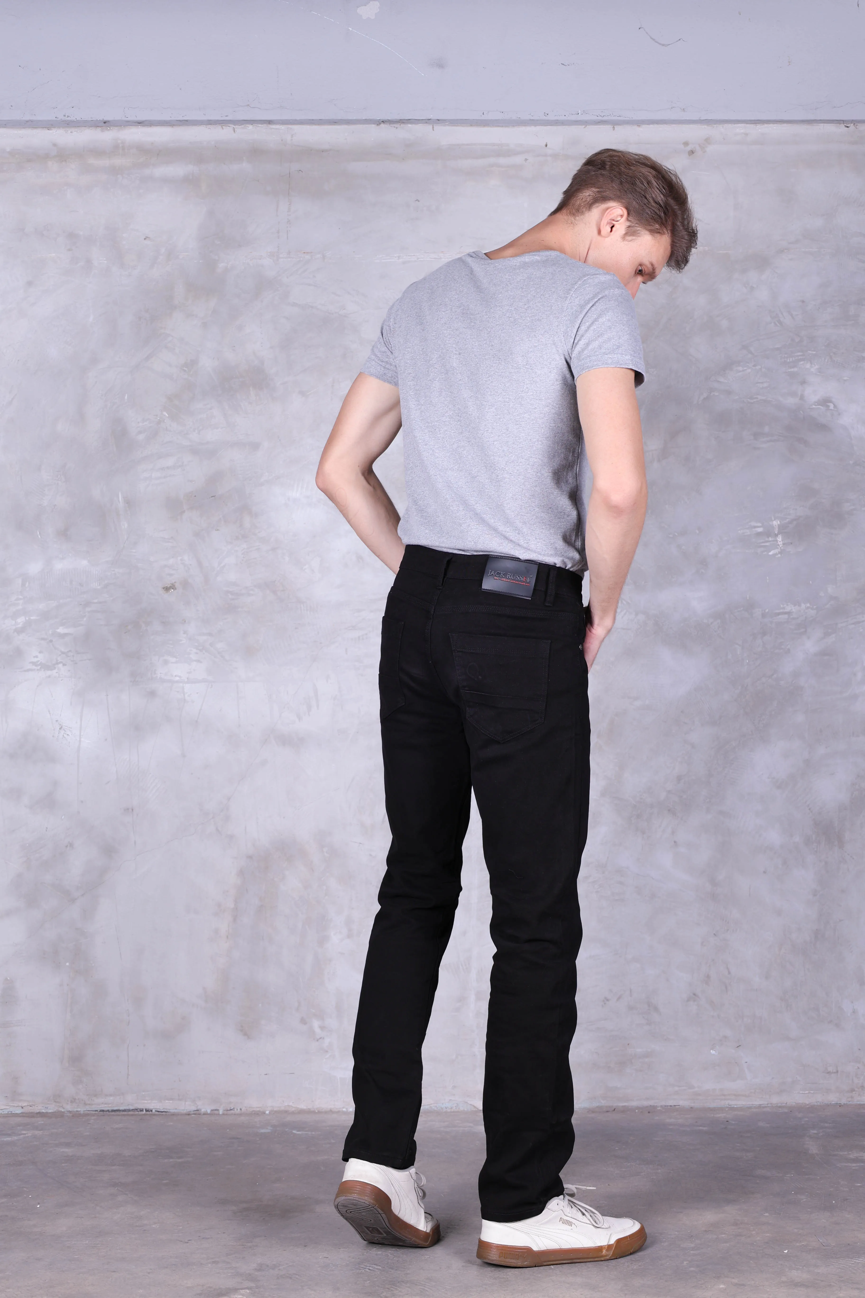 Jack Russel - Men Jeans - Klassik J-1161/4 Slim Fit Black