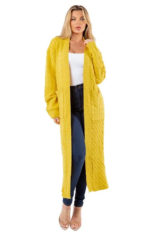 LONG MAXI SWEATER CARDIGAN