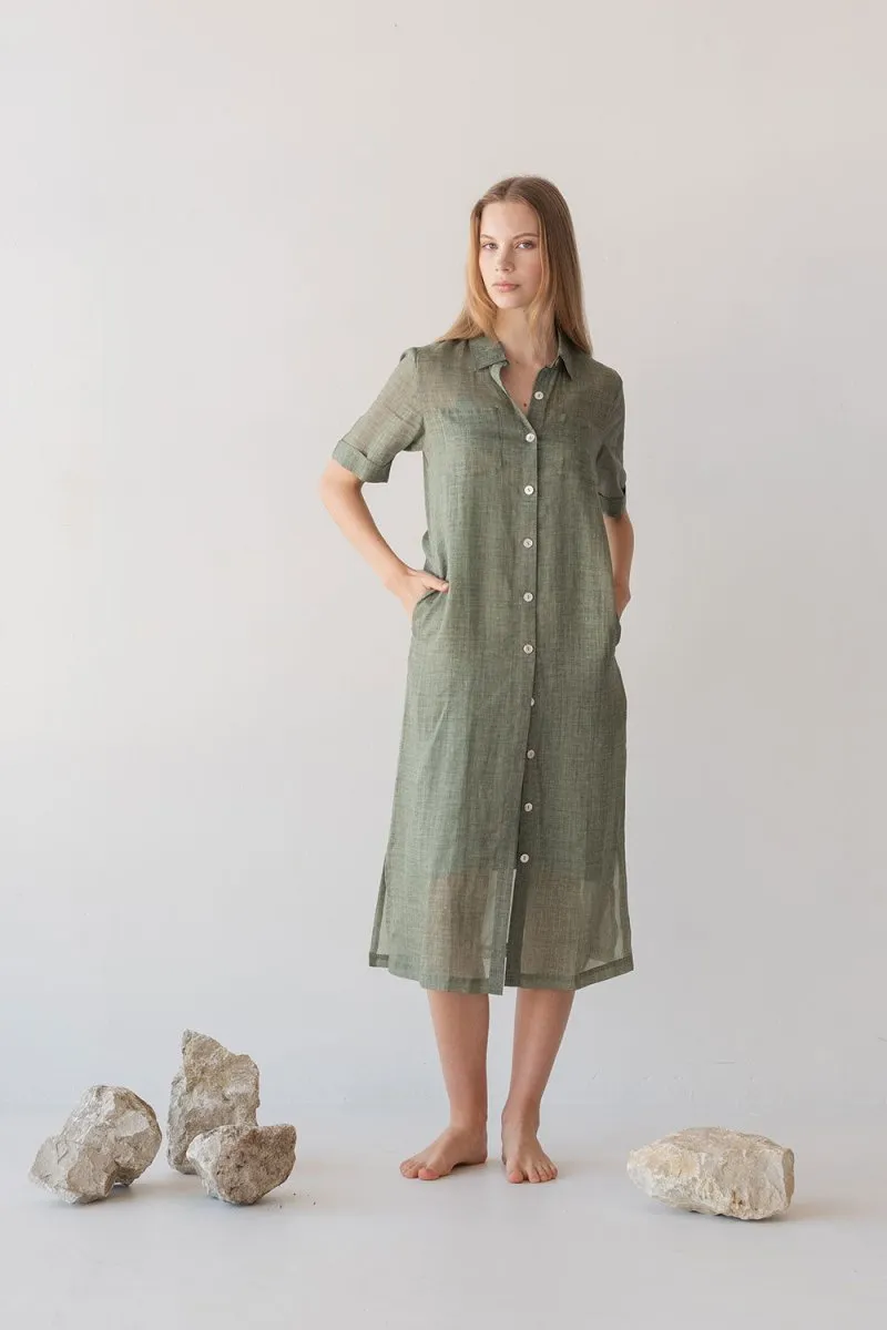 Lumen Shirt Dress