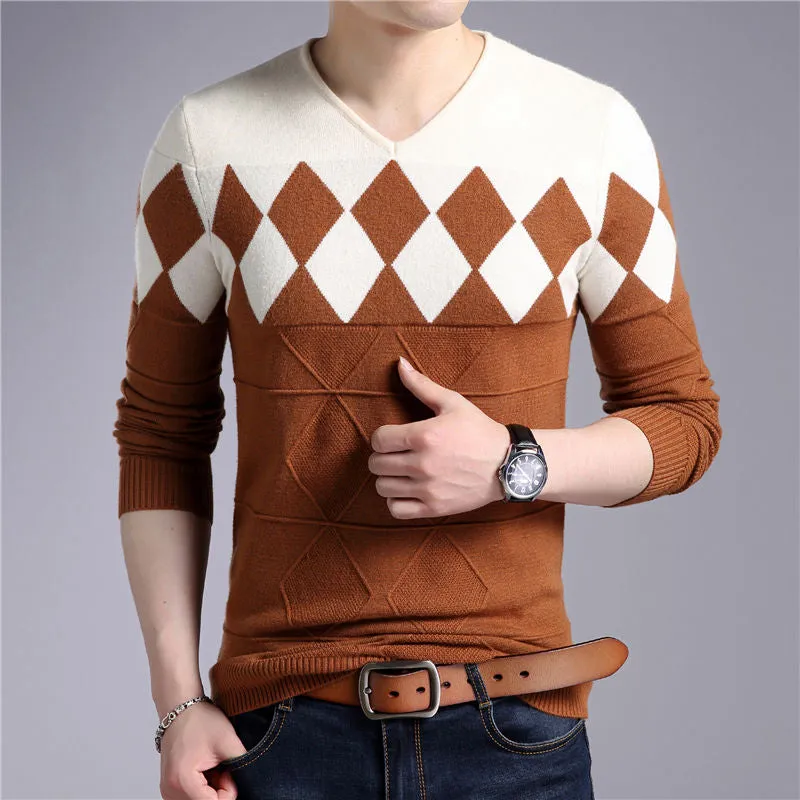 Men's Autumn/Winter Cashmere V-Neck Sweater