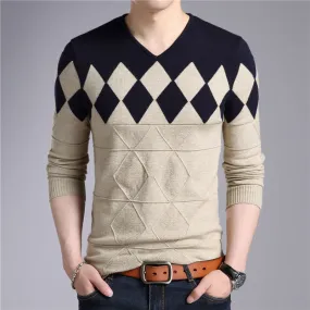 Men's Autumn/Winter Cashmere V-Neck Sweater