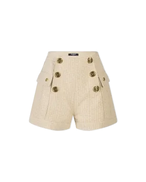 Monogram Jacquard 6 Button Shorts