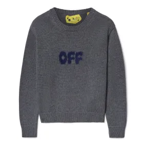 Off-White Kids Arrow Chunky Knit Crewneck