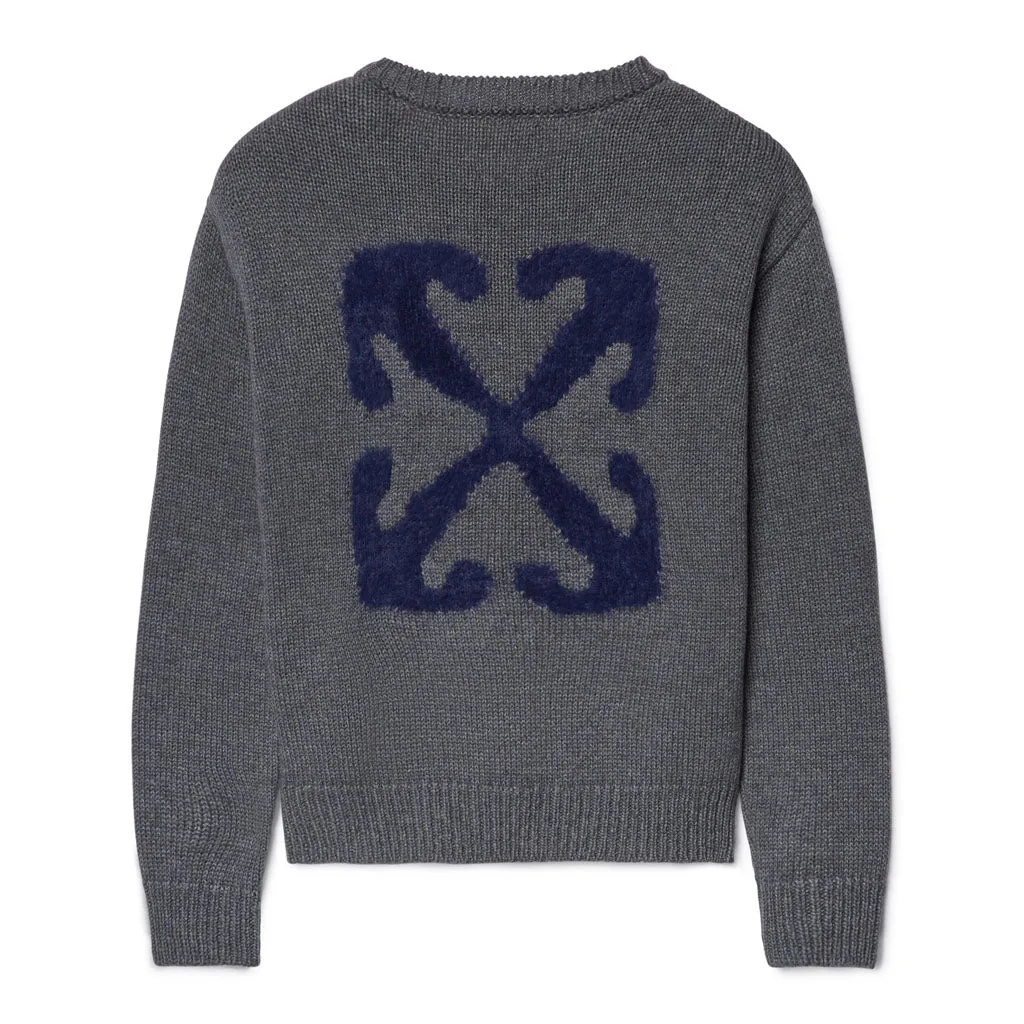 Off-White Kids Arrow Chunky Knit Crewneck