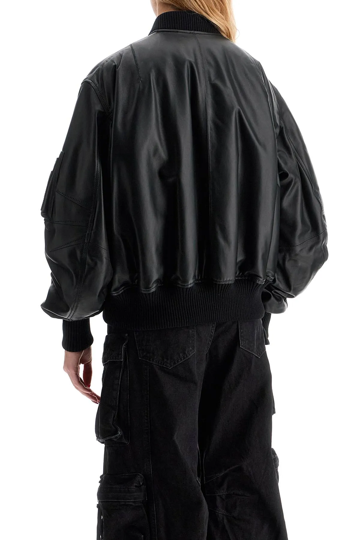 Oversized Nappa Leather Jacket