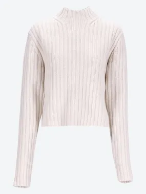 Petite chunky rib knit sweater