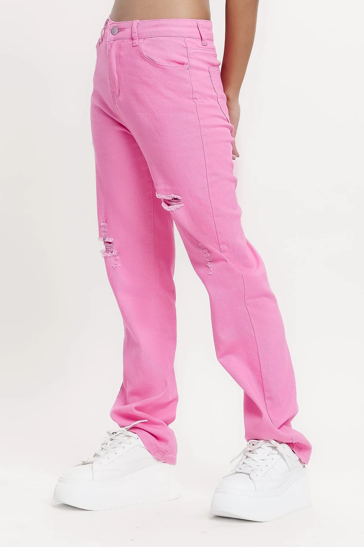 Pink Slim Fit Jeans