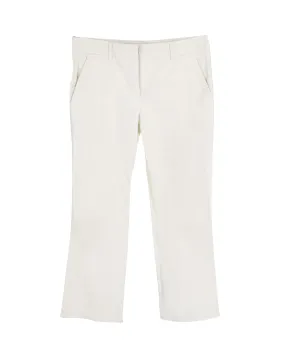 Prada Trousers in White Cotton