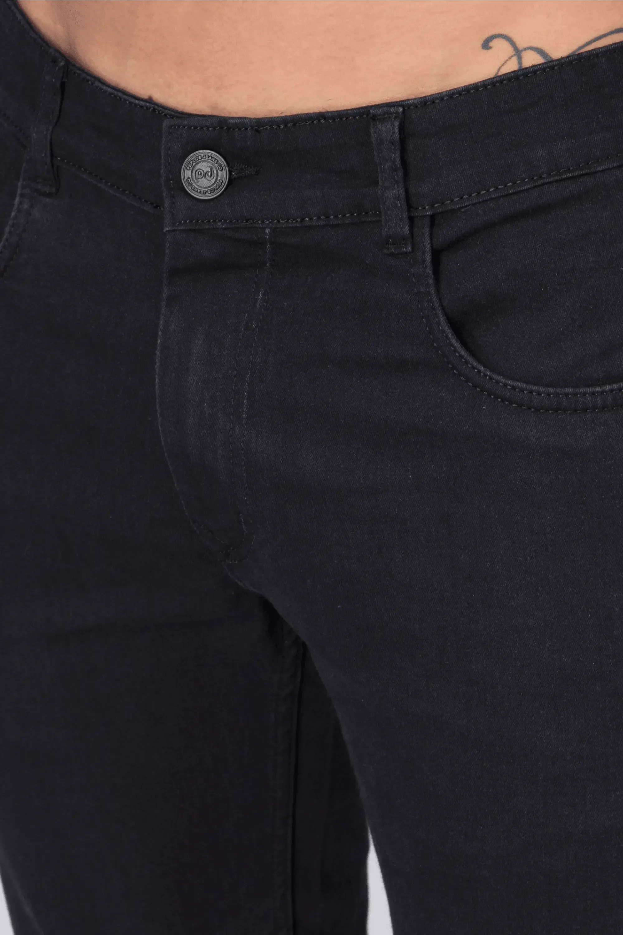 Slim Tapered Fit Z Black Premium Denim Jeans For Men