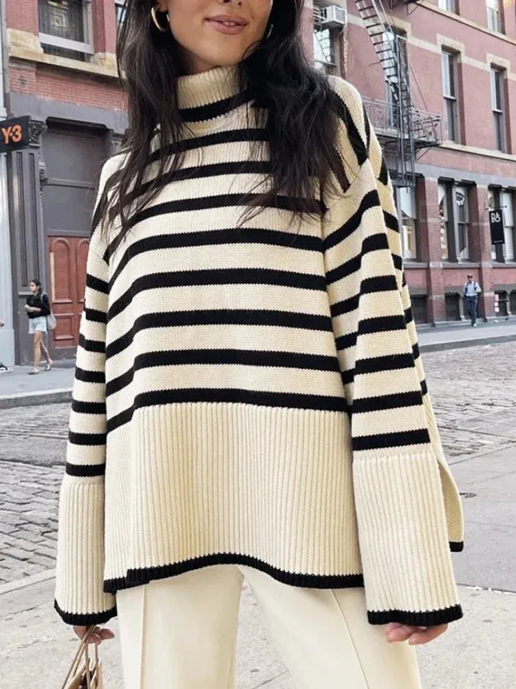 Striped Print Sweater