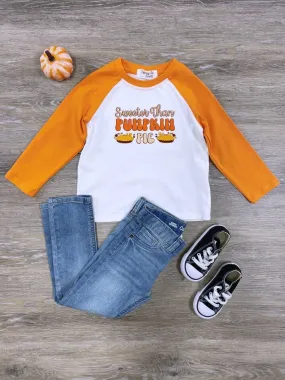 Sweeter Than Pumpkin Pie Long Sleeve Raglan T-Shirt