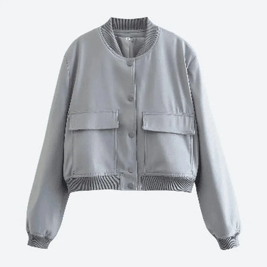 Trendy Comfortable Cropped Bomber Jackets