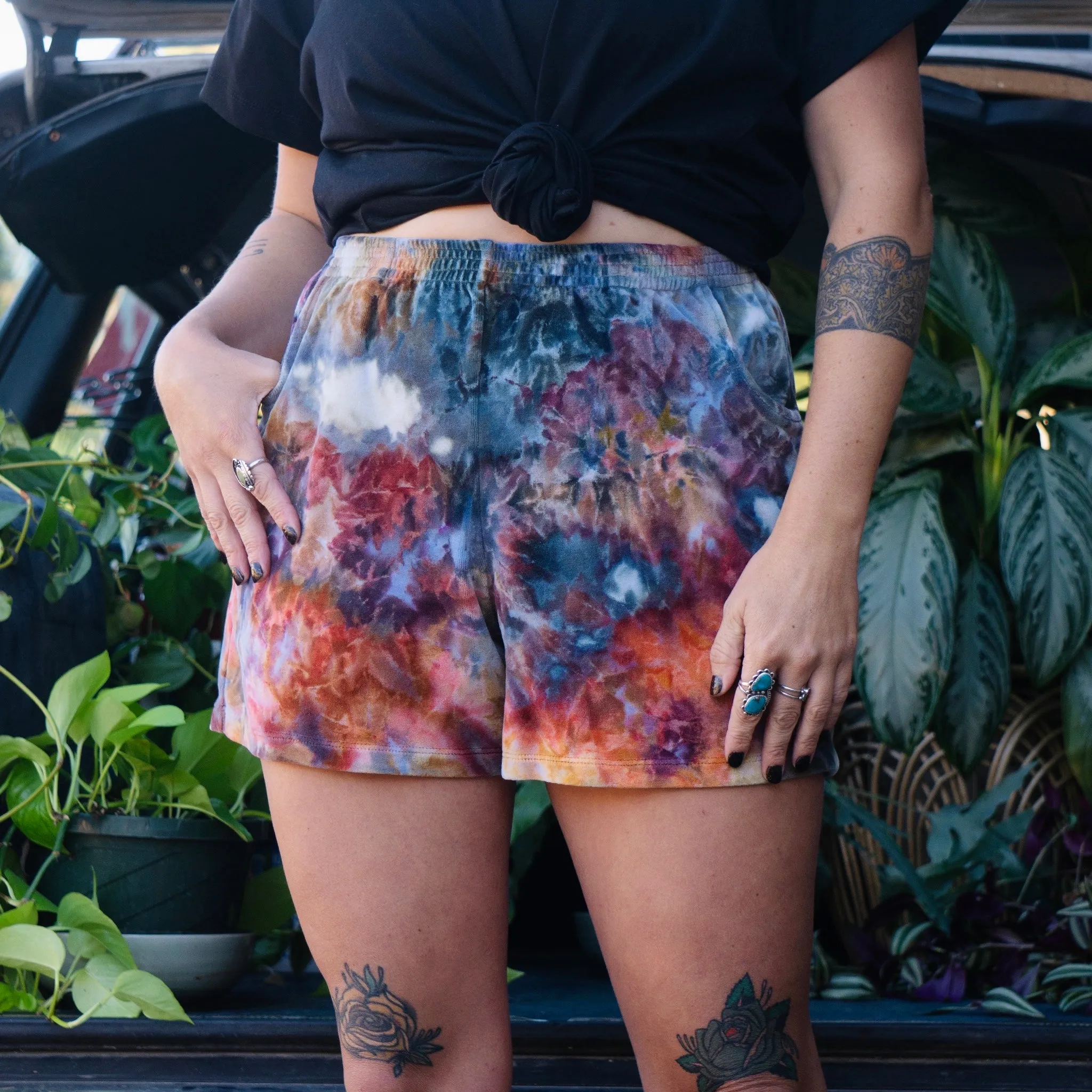 Velour Jogger Shorts || Ocean Jasper