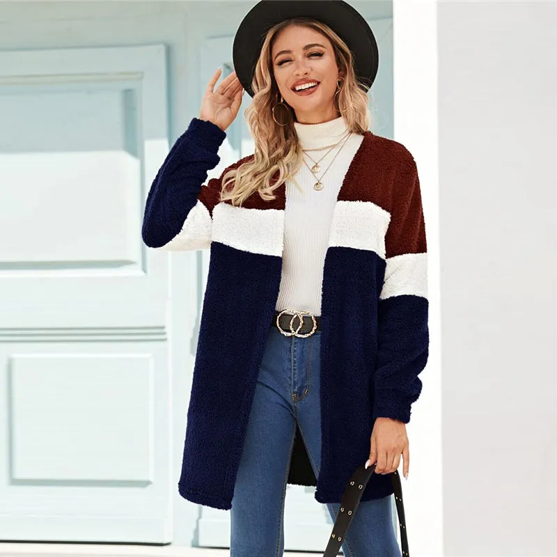 Women's Autumn Casual Stretchy Long-Sleeved Cardigan