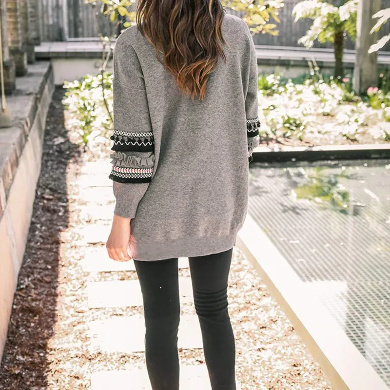 Women's Autumn/Winter Casual Knitted Long-Sleeved Cardigan