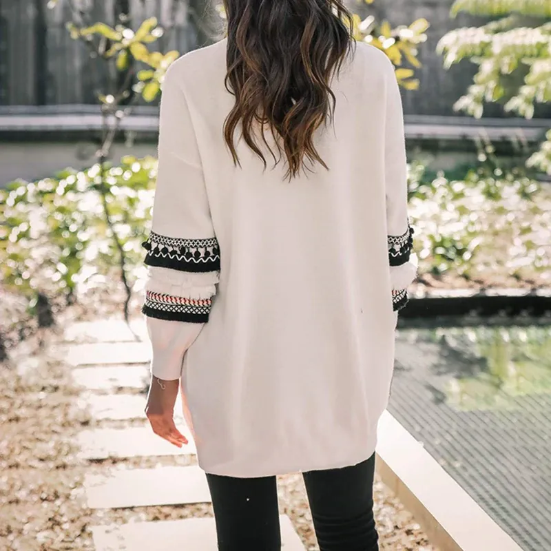 Women's Autumn/Winter Casual Knitted Long-Sleeved Cardigan