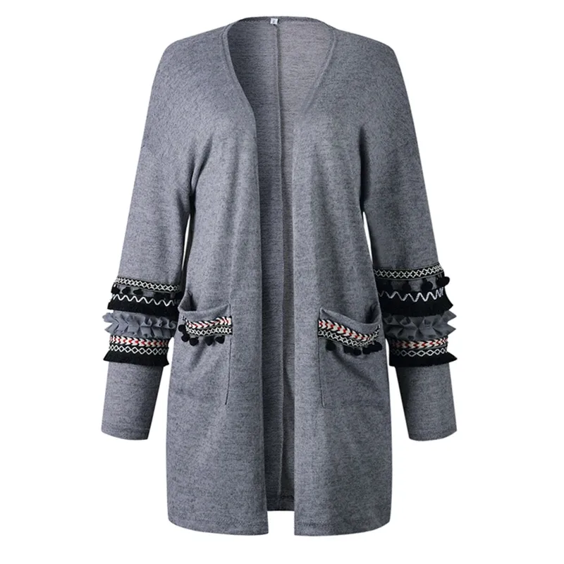 Women's Autumn/Winter Casual Knitted Long-Sleeved Cardigan