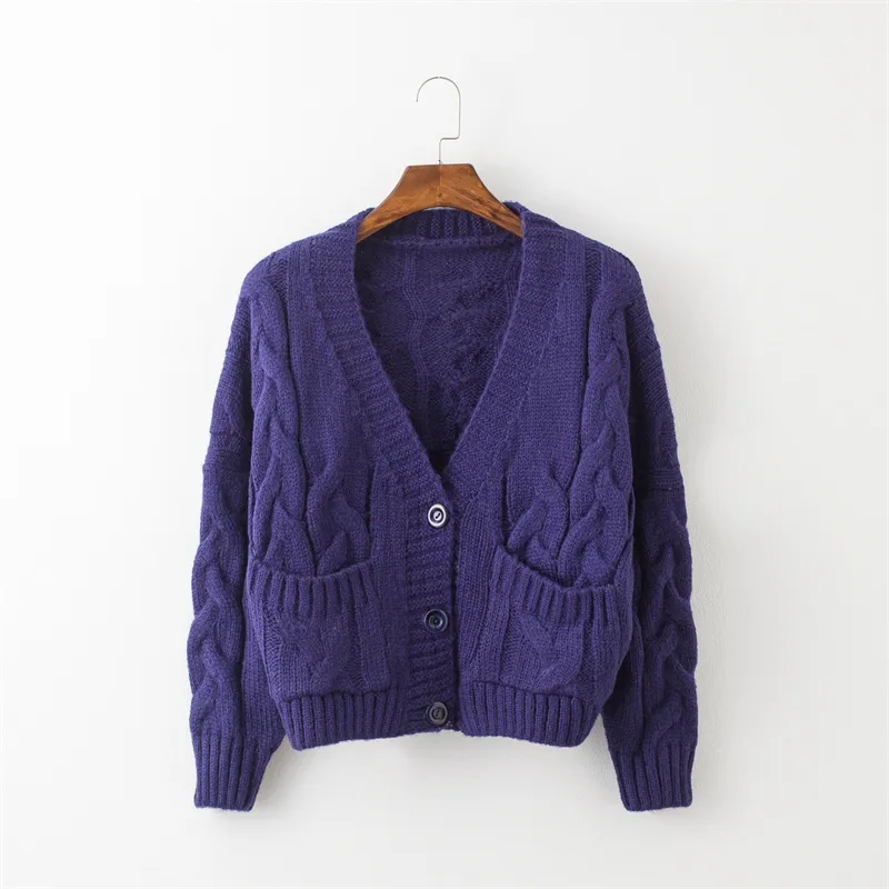 Women's Winter/Spring Casual Knitted Long-Sleeved Cardigan