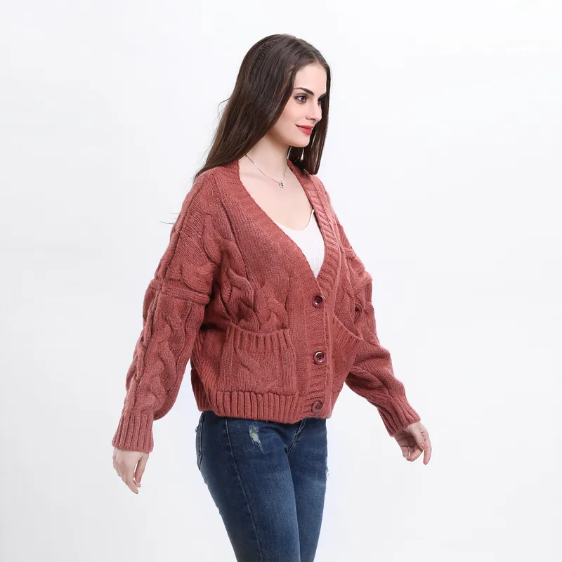 Women's Winter/Spring Casual Knitted Long-Sleeved Cardigan